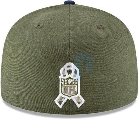 Produktbild New Era NFL - Los Angeles Rams - On Field 2018 Salute to Service 59Fifty Cap Oliv 7 1/4 (56)
