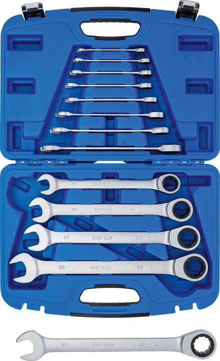 Produktbild BGS Ratschenring-Maulschlüssel-Satz SW 8 - 32 mm 13-tlg. (32 mm, 19 mm, 12 mm, 24 mm, 14 mm, 22 mm, 16 mm, 23 mm, 10  mm, 21 mm, 18 mm, 27 mm, 31 mm, 17 mm, 11 mm, 15 mm, 26 mm, 30 mm, 8 mm, 28 mm, 9 mm, 29 mm, 13 mm, 20 mm, 25 mm)