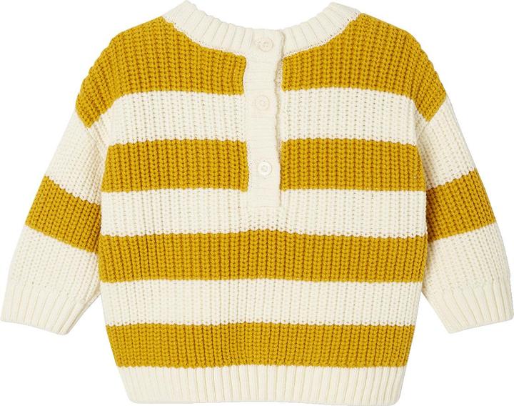 Produktbild Vertbaudet Baby Streifenpullover mit Frottee-Buchstabe (98)