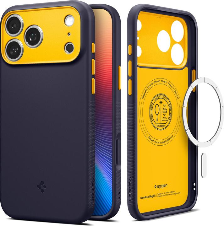 Immagine prodotto Spigen - Caseology Nano Pop MagSafe - iPhone 17 Pro Max - Blueberry Navy (Apple iPhone 17 Pro Max)