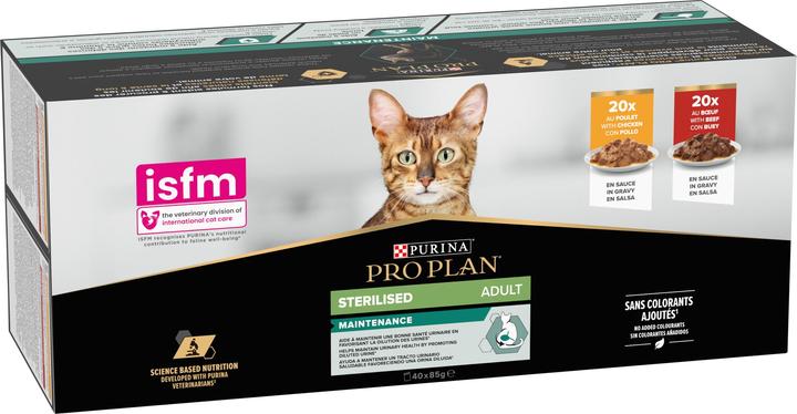 Produktbild Pro Plan Sterilised Maintenance (Adult, 40 Stk., 3400 g)