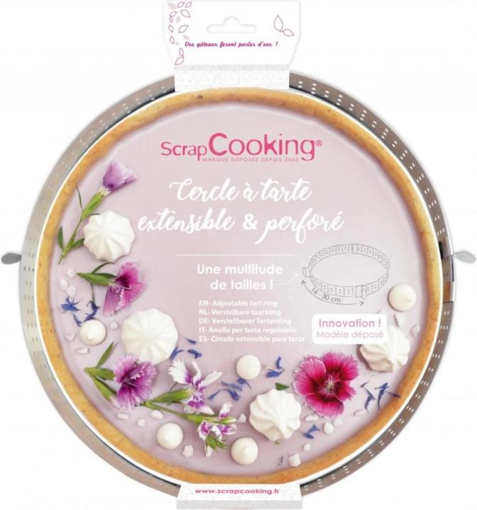 Produktbild ScrapCooking Perforierter ausdehnbarer Tortenring