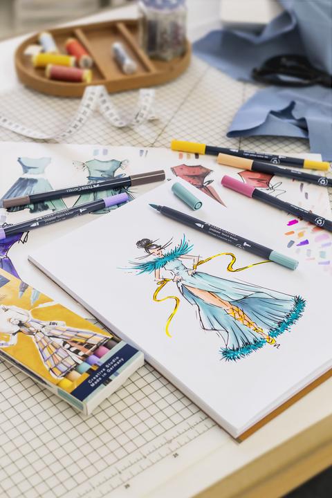 Actual product image Faber-Castell Sketch Marker Gofa set Fashion 6 pcs (Multicoloured, 6 x)