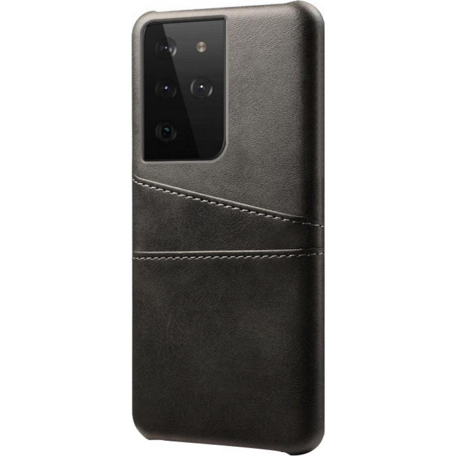 Thumbnail - Screenguard Samsung Galaxy S21 Ultra CardCaddy Leder Backcase mit Kartenfächern (Samsung Galaxy S21 Ultra), Smartphone H...