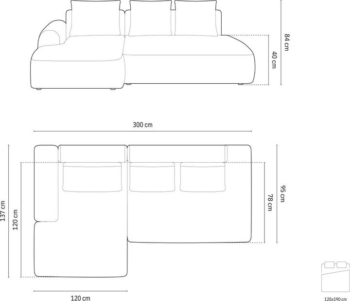 Produktbild Cosmopolitan Design Calma (Ecksofa)