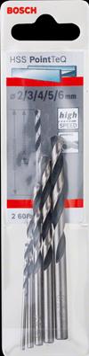 Produktbild Bosch Professional Zubehör HSS-Spiralbohrer-Set PointTeQ, 6-tlg., 2–8 mm (2 mm, 3 mm, 4 mm, 5 mm, 6 mm, 8 mm)