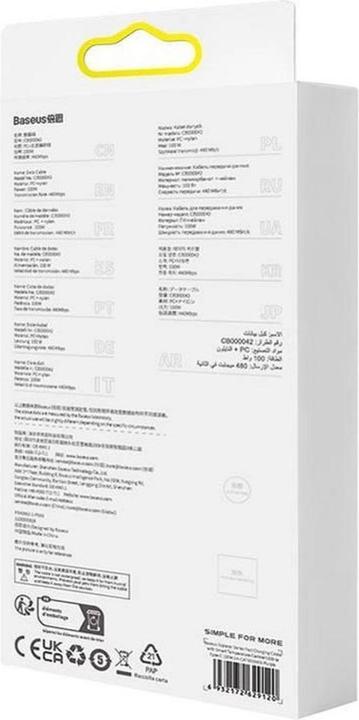 Actual product image Baseus USB A – USB C (1 m, USB 2.0, 100 W)