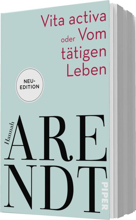 Produktbild Vita activa oder Vom tätigen Leben (Deutsch, Hannah Arendt, 2020)