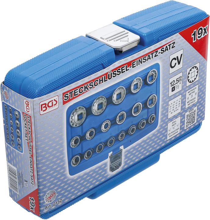 Actual product image BGS Jeu de douilles Gear Lock | 12,5 mm (1/2") | 19 pièces