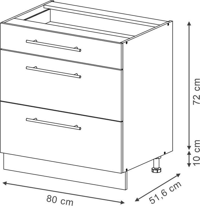 Actual product image Vicco Küchenunterschrank Fame-Line