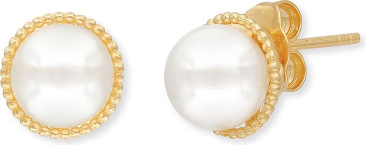 Engelsrufer Orecchini a perno Glory (Argento 925 placcato oro, Perle di conchiglia)