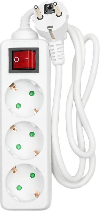 Actual product image Benson Electric Extension socket (3x, CEE 7/3, CEE 7/4, 1 m)