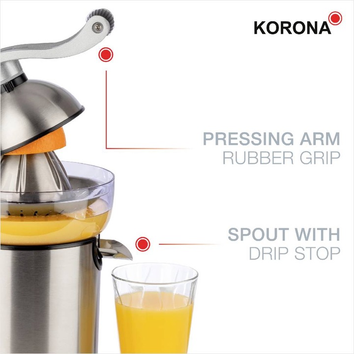Actual product image Korona Electric citrus juicer with pressing arm