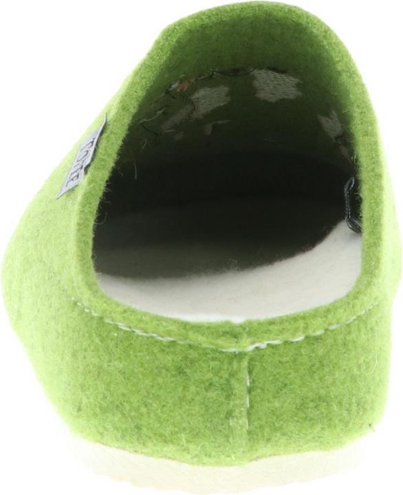 Produktbild Tofee Damen Hausschuhe Pantoffeln Pantoletten Slipper Naturwollfilz Kuh (Kuhle Schuhe) grün (40)
