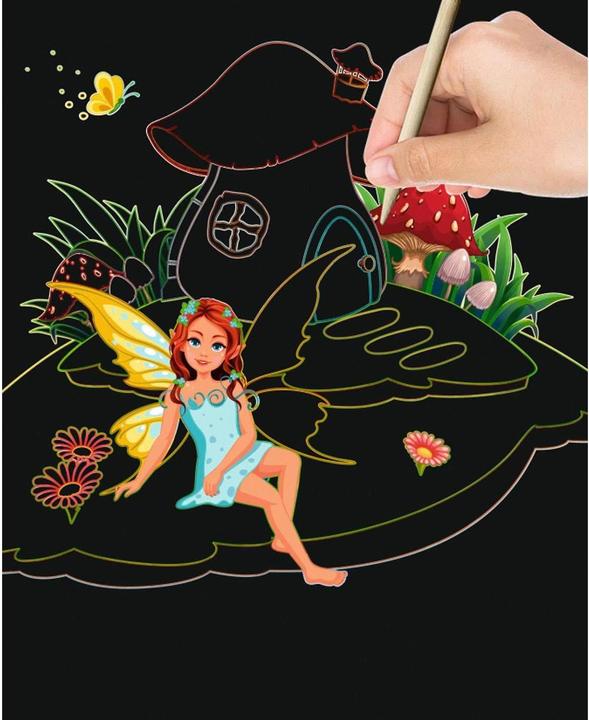 Actual product image Ursus Scratch pictures of fairies and princesses