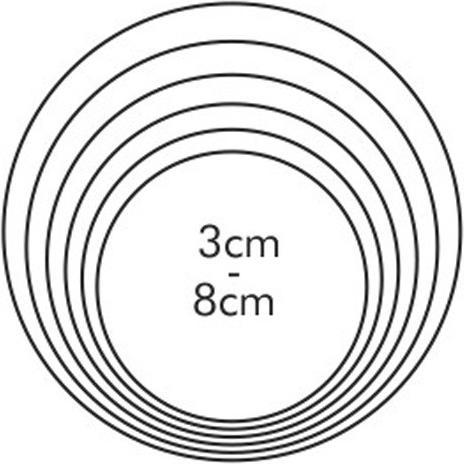 Actual product image Tescoma DELÍCIA round cookie cutters, 6 pcs.