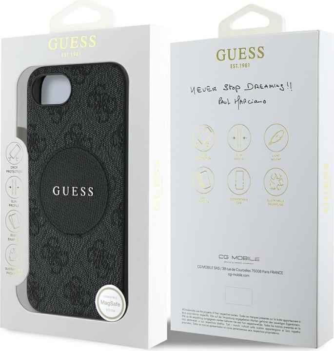 Actual product image Guess - 4G Circle Classic Logo MagSafe (GUHMPSE4P4PGRSGK) - iPhone 16e - Black (Apple iPhone 16e)