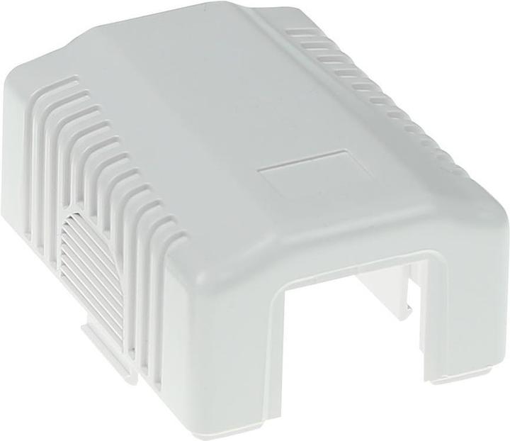 Actual product image ACT Surface mounted box unshielded 1 ports CAT5E. Type: CAT5E Wall mountbox c5e 1 prt unsh (Cords)