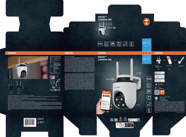 Produktbild Osram SMART+ WIFI OUTDOOR CAMERA 360 White