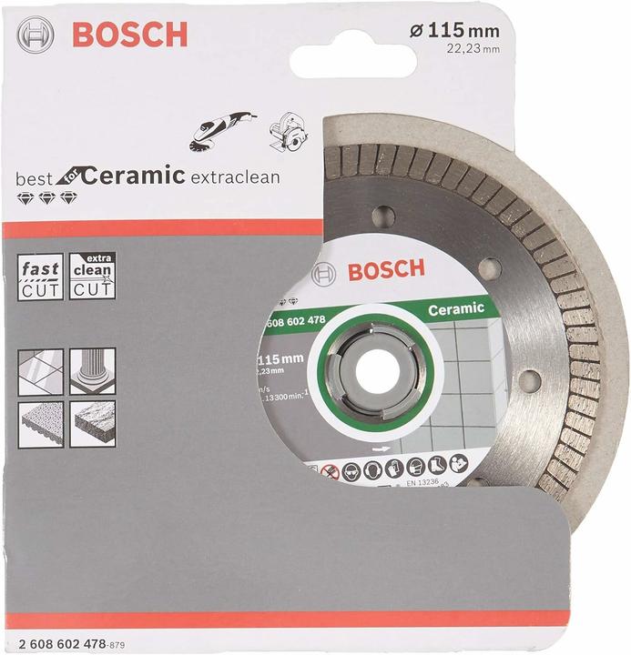 Immagine prodotto Bosch Professional Zubehör PRO Disco da taglio diamantato in ceramica, 115 x 22,23 mm