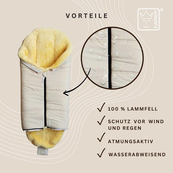 Image du produit Kaiser Baby Kaiser Lammfell Fusssack Iglu 2.0, cream
