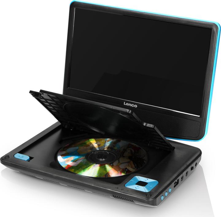 Actual product image Lenco Portable player DVP-910 (DVP910BLAU) (Portable DVD player)