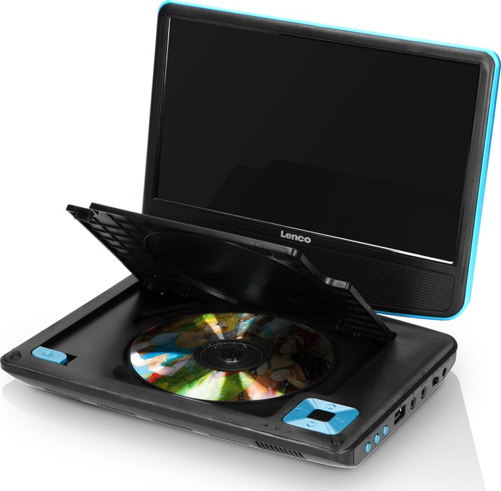 Actual product image Lenco Portable player DVP-910 (DVP910BLAU) (Portable DVD player)