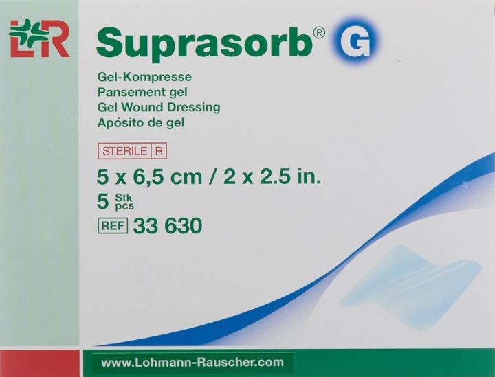 Actual product image Suprasorb G Gel-Kompresse 5x6.5cm