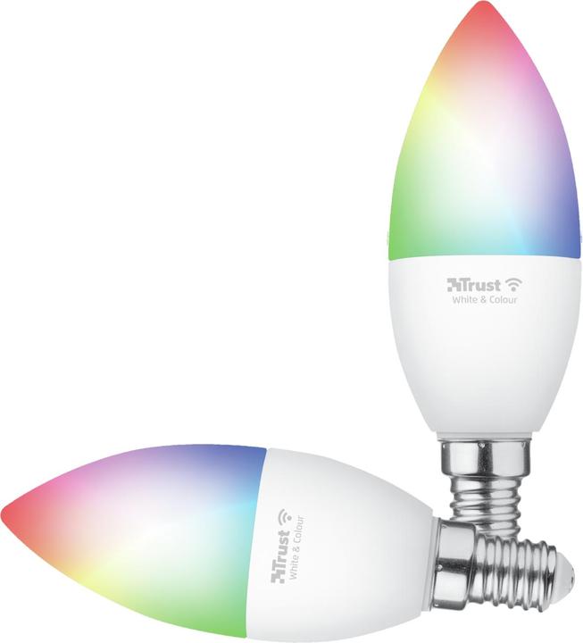 Produktbild Trust 71293 smart lighting Smart bulb White Wi-Fi (E14, 470 lm, 2x)