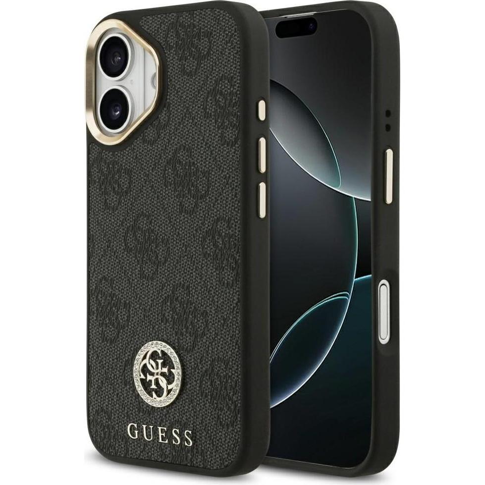 Guess - Hardcase 4G (GUHMP17SP4GRMDEK) - Iphone 17 - Black (Apple Iphone 17), Cover Smartphone, Nero