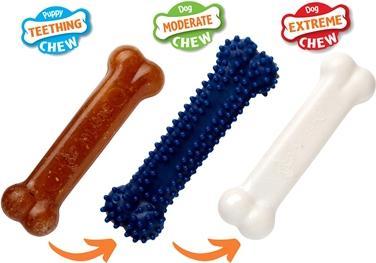 Actual product image Nylabone Puppy Chew Puppy Starter Kit Chicken (Dog chew toy)