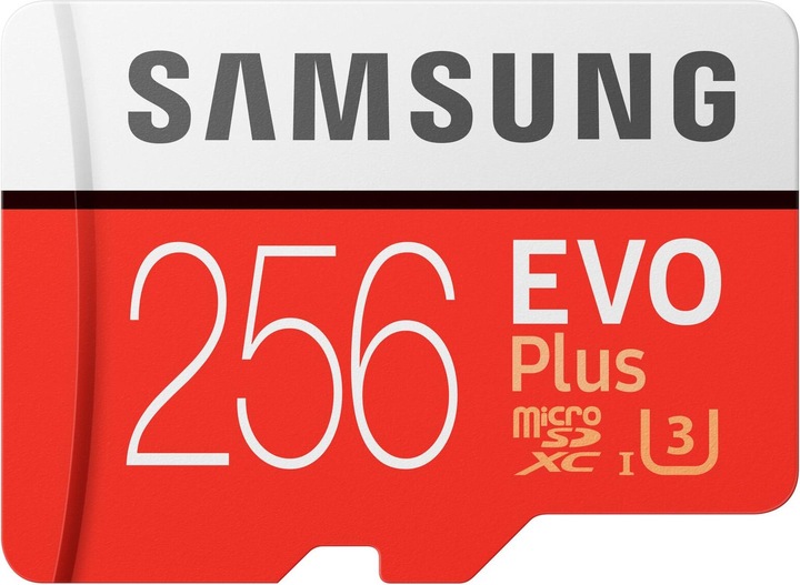Samsung Evo+ microSD UHS-I (256 GB, microSDXC, U3, UHS-I)