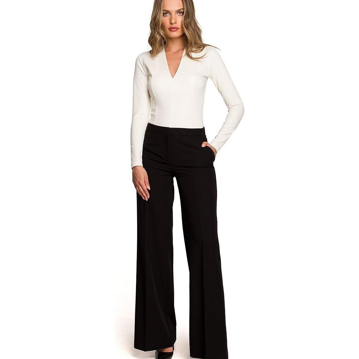 Stylove, Damen, Hosen, Damen Hose, Schwarz, (L)