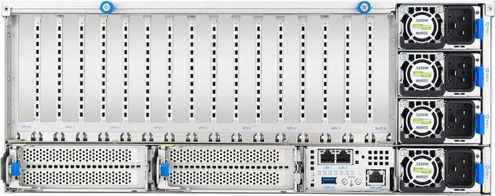 Produktbild ASUS Platforma Rack (4U) ESC8000A-E13P AMD EPYC 9005 (8xNVMe 2xM.2 2x10Gbe IPMI 3200W)