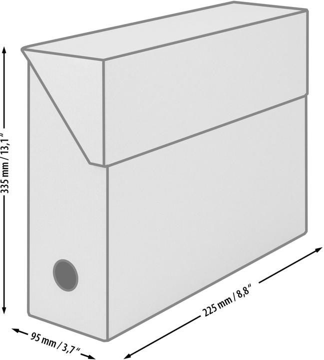 Actual product image Rössler Collection box Soho black (A4)