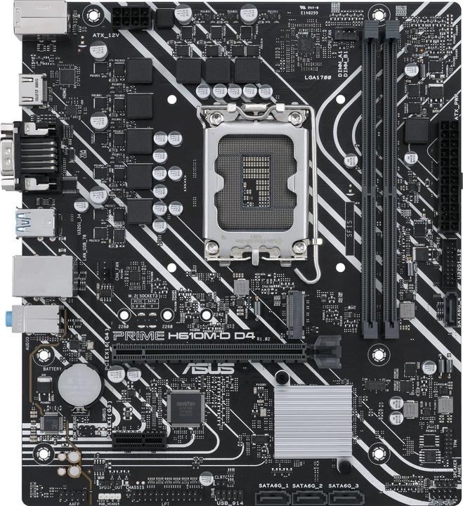 ASUS PRIME H610M-D D4 (LGA 1700, Intel H610, mATX)