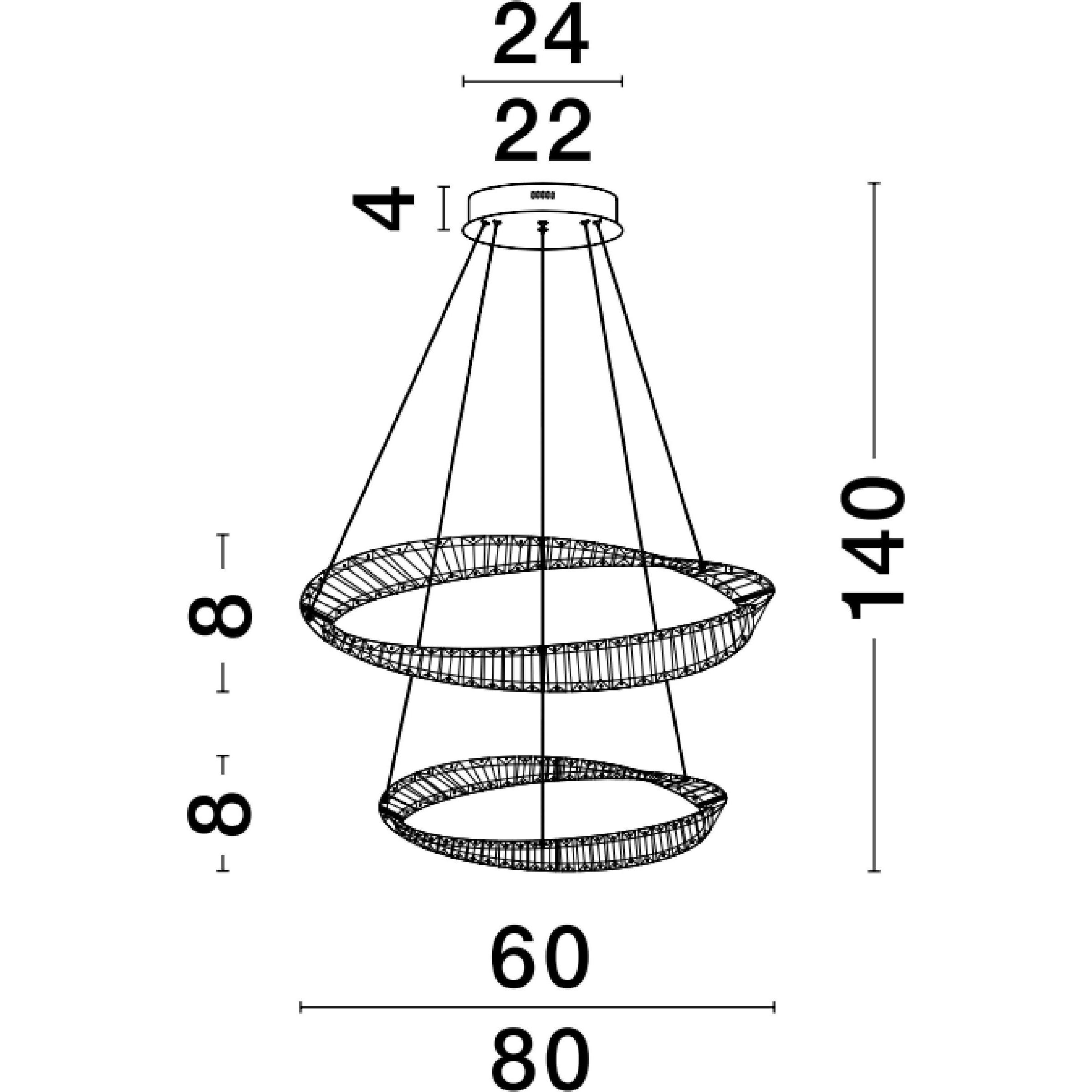 Thumbnail - Nova Luce, Pendelleuchte, Aurelia (6351 lm)