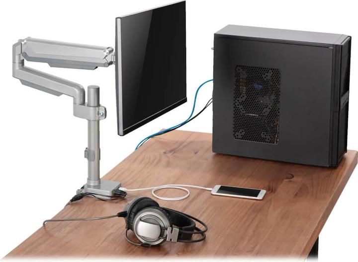 Produktbild Eaton Single-Display Flex-Arm Desktop Clamp for 13inch to 34inch Displays - USB and Audio (Tisch, 32")