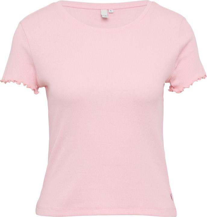 S.Oliver T-Shirt Verkürztes Rippshirt mit Rundhalsausschnitt (XL)