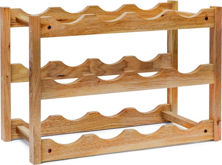 Produktbild Relaxdays Walnuss (21 x 42 x 28 cm, 12 Flaschen)