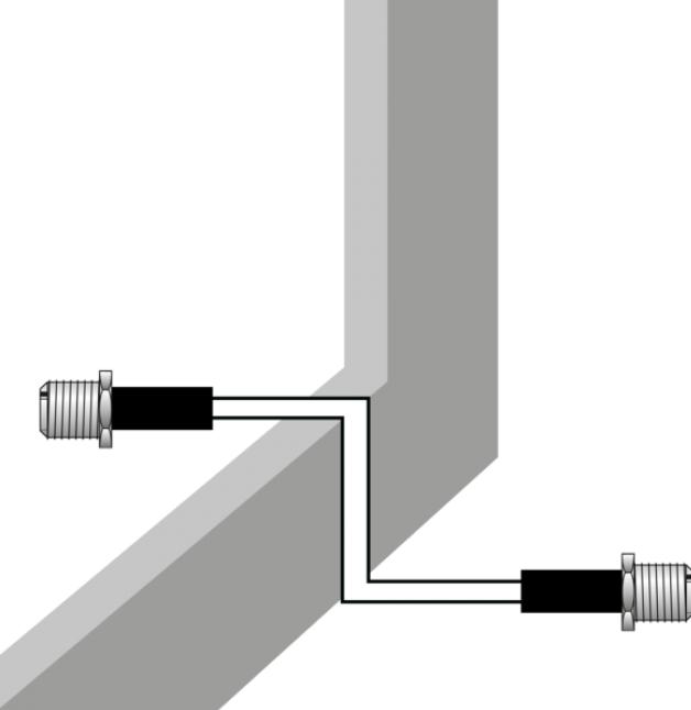 Actual product image Schwaiger Window bushing for coaxial cable (Window bushing)