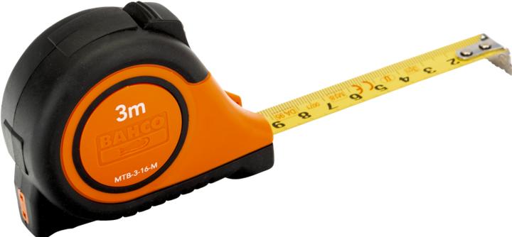 Actual product image Bahco Measuring tape short with rubber coating, magnetic, metric 8 m (8 m)