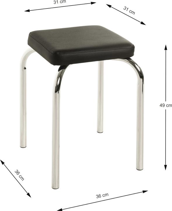 Produktbild Disco Möbel Hocker Pik eckig