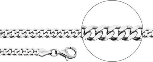 Immagine prodotto Der Kettenmacher Collana Panzerkettte (Argento, 50-60 cm)