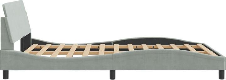 Actual product image VidaXL Bed frame with velvet headboard (140 x 200)