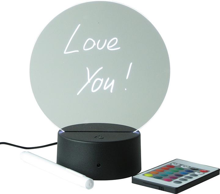 Actual product image PhoneLook Transparent multicolour LED light message board with remote control