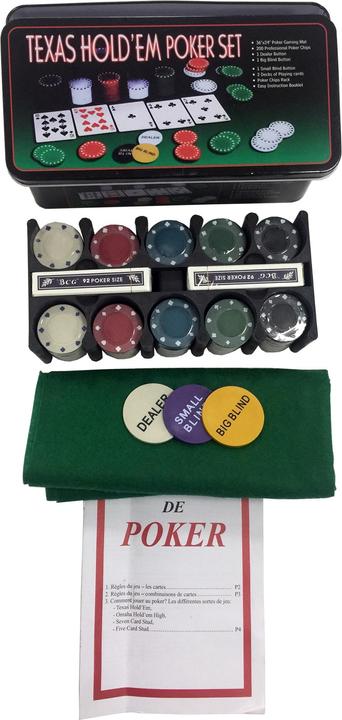 Produktbild NoName Texas Hold‘em Poker Set (Deutsch, Französisch, Italienisch, Englisch)