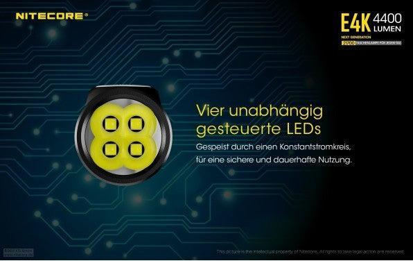 Image du produit Nitecore E4K - 4400 Lumen (11.75 cm, 4400 lm)