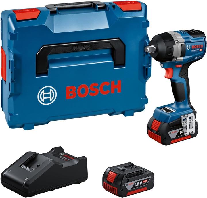 Produktbild Bosch Professional Blau 06019L9003 Accuslagmoeraanzetter GDS 18V-750 C (2x GBA 18V 5,0 Ah, lader GAL 18V-40)