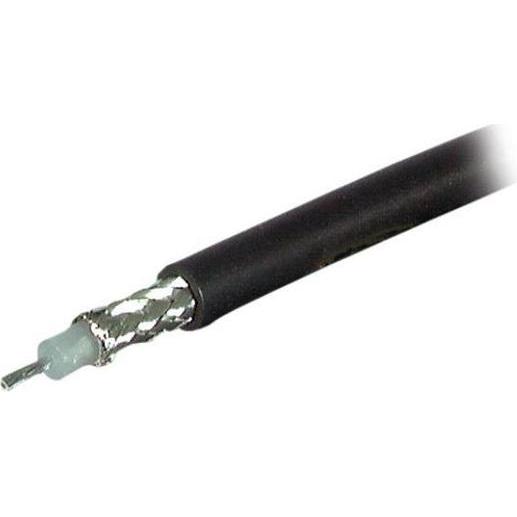 EFB Elektronik Cavo coassiale RG58 C/U, 50 Ohm, nero, PVC, anello da 100 metri (Cavi antenna), Cavo antenna